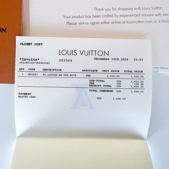 Louis Vuitton Evening Bag / Pochette Louis EW Ver Noir M90083 - Picture 4 of 5